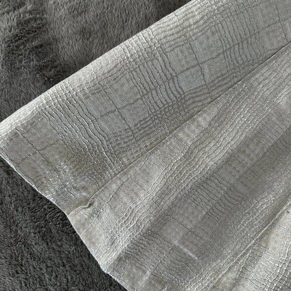 NWT Erin Fetherston Tillie Fit & Flare Metallic White Silver Cocktail Dress 8 - Picture 2 of 10